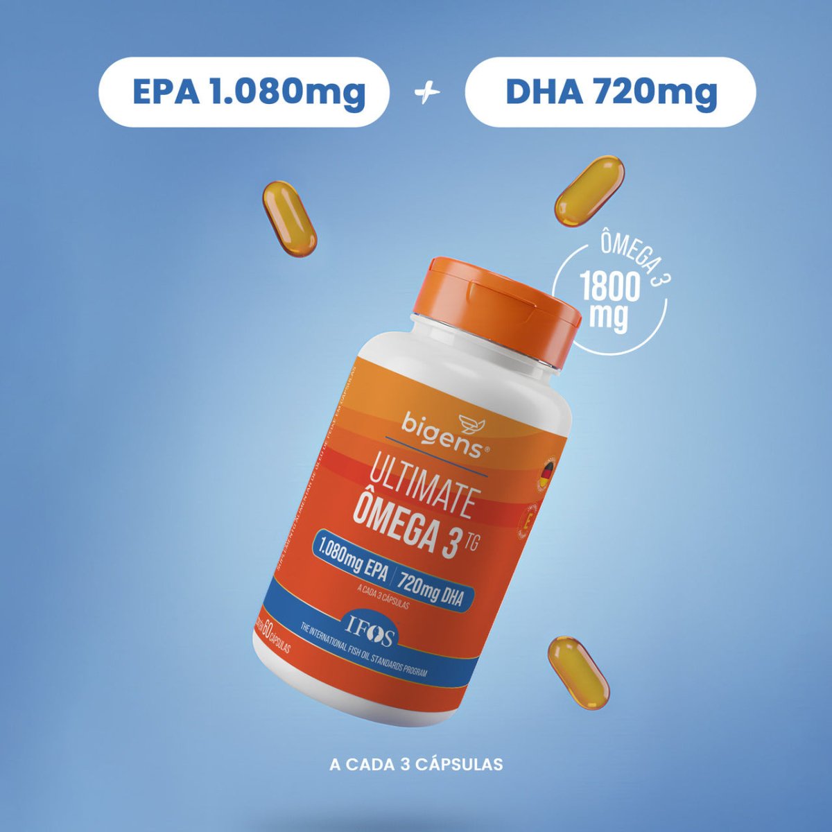 BIGENS ULTIMATE ÔMEGA 3 TG 60 CAPS - Bigens