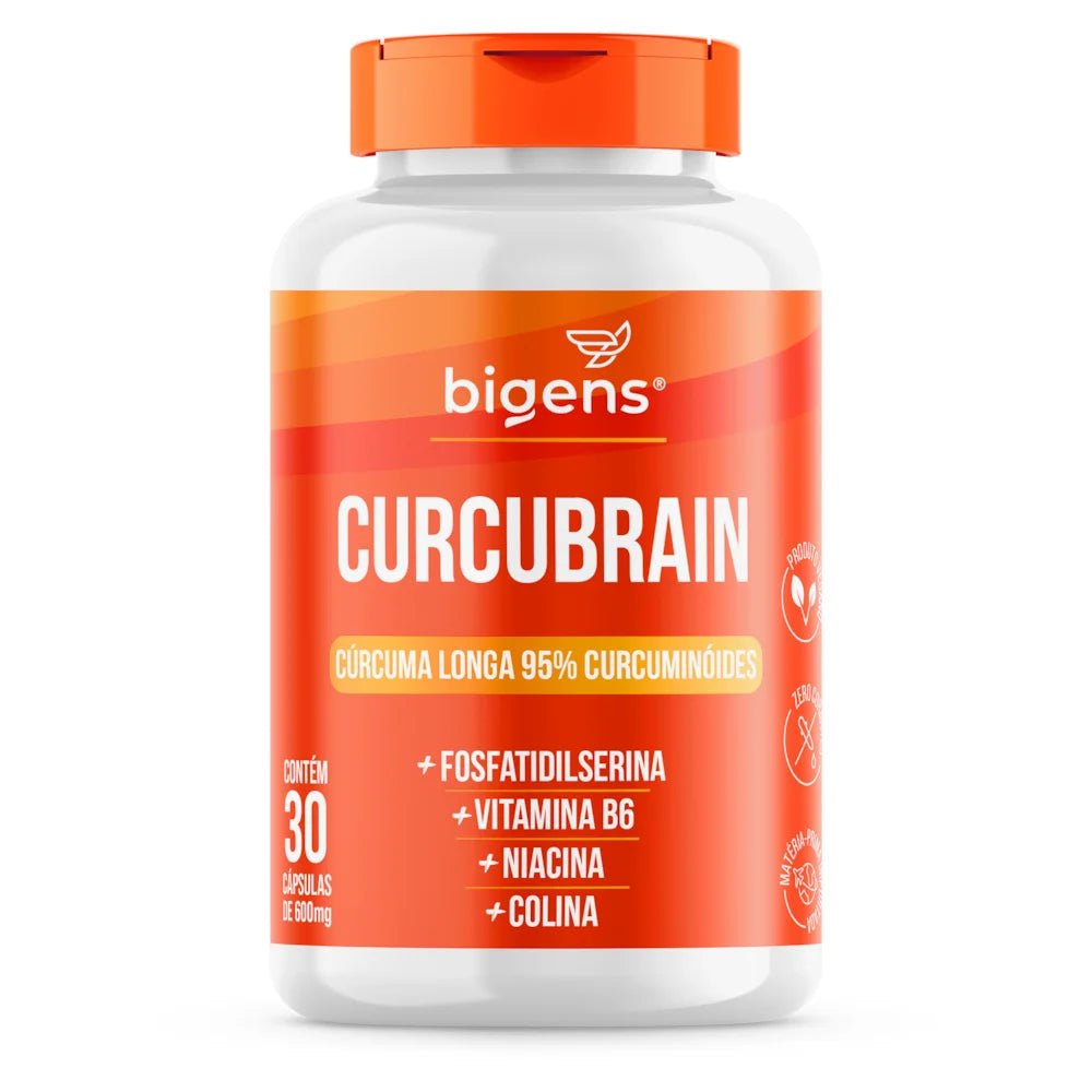 Curcubrain | Fosfatidilserina +Vit. B6 +Niacina +Colina 30 Cápsulas - Bigens