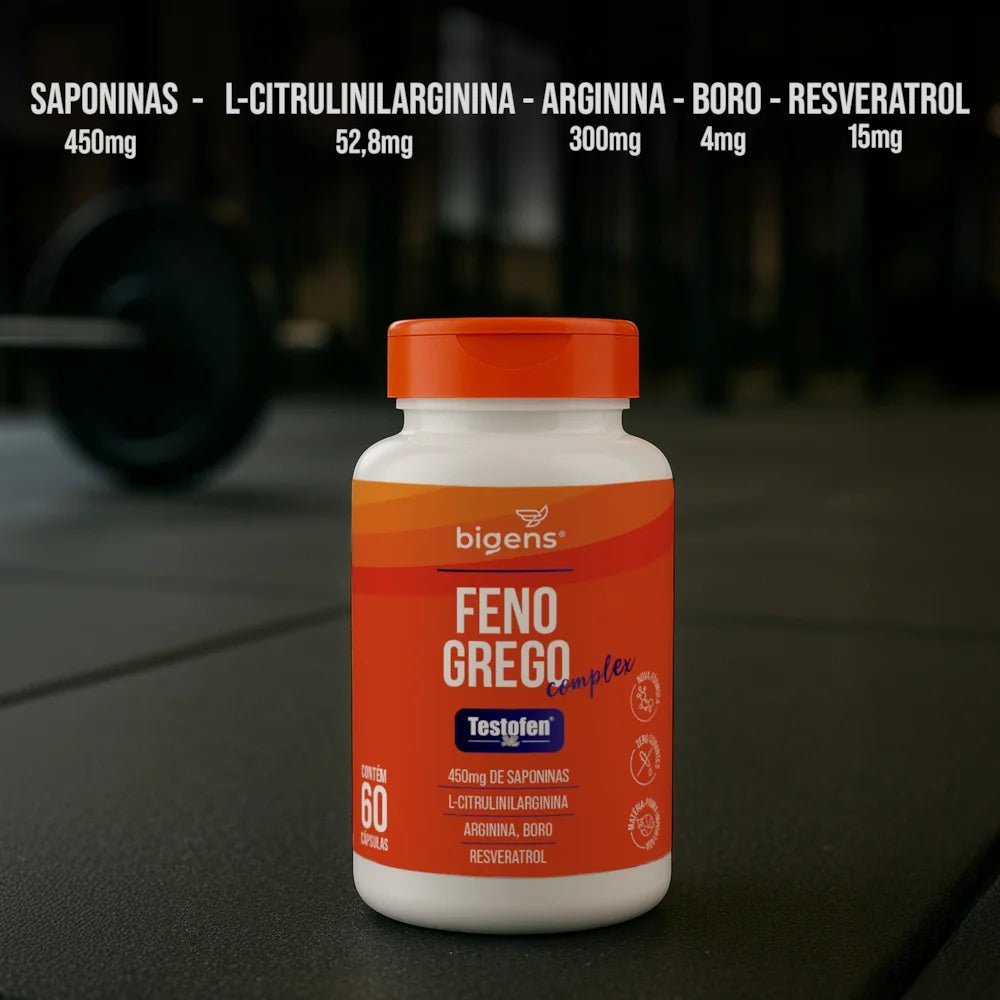 Feno Grego Complex | 450mg de Saponinas 60 Cápsulas - Bigens