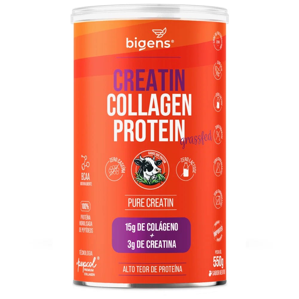 Grass Fed Creatin Collagen Protein | Pure Creatin 550g - Bigens