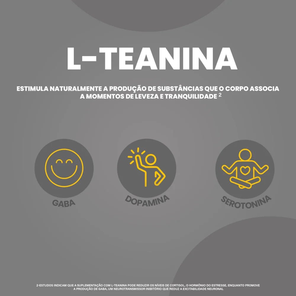 L - Theanine | Fonte de L - Teanina 250mg 60 Cápsulas - Bigens