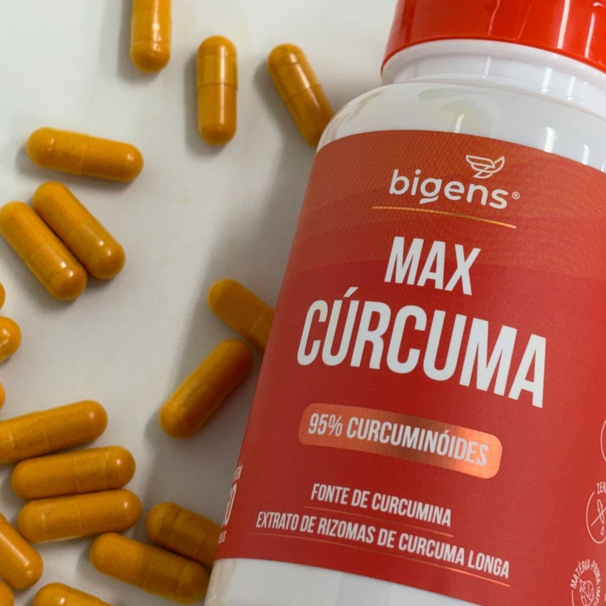 Max Cúrcuma | 130mg de Cúrcumina 60 Cápsulas - Bigens