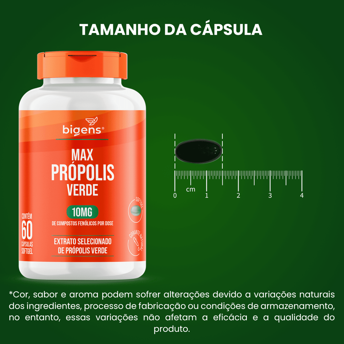 Max Própolis Verde | 10mg de Compostos Fenólicos 60 Cápsulas - Bigens