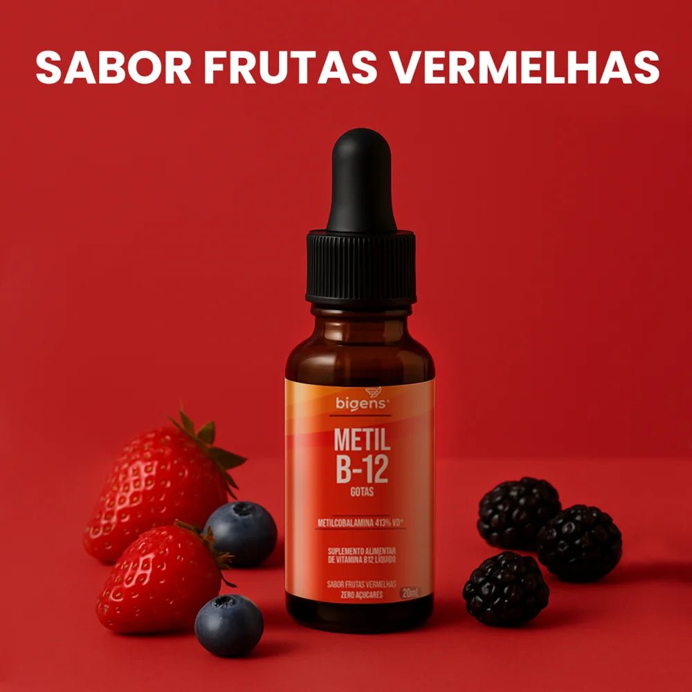 Metil B12 em gotas | Metilcobalamina 20ml - Bigens