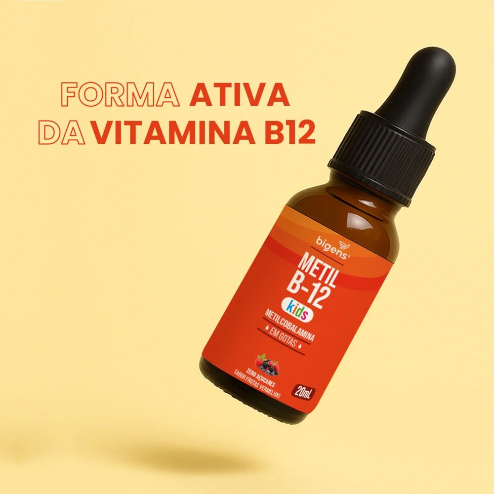 Metil B12 Kids | Sabor Frutas Vermelhas 20ml - Bigens