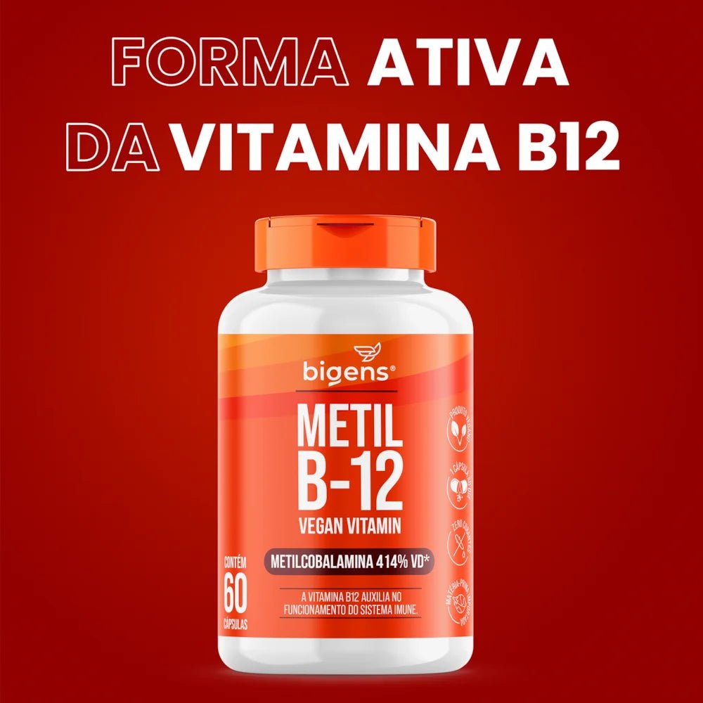 Metil B12 | Metilcobalamina 60 Cápsulas - Bigens