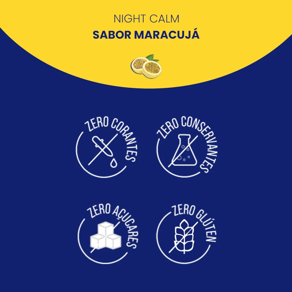 Night Calm Líquida Maracujá | Melatonina 30ml - Bigens