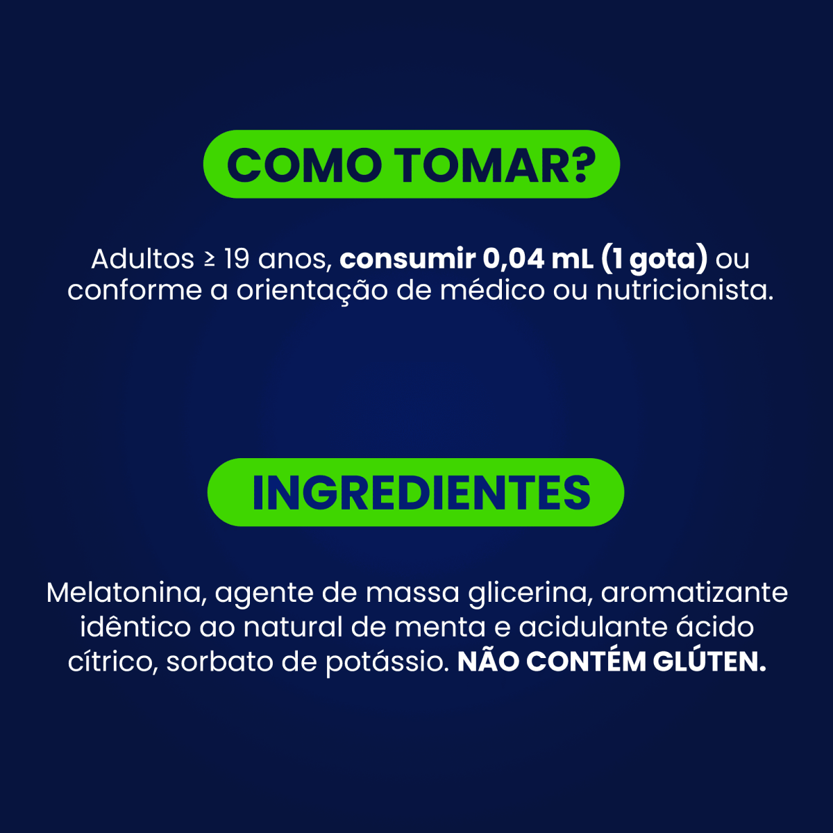 Night Calm Líquida Menta | Melatonina 30ml - Bigens