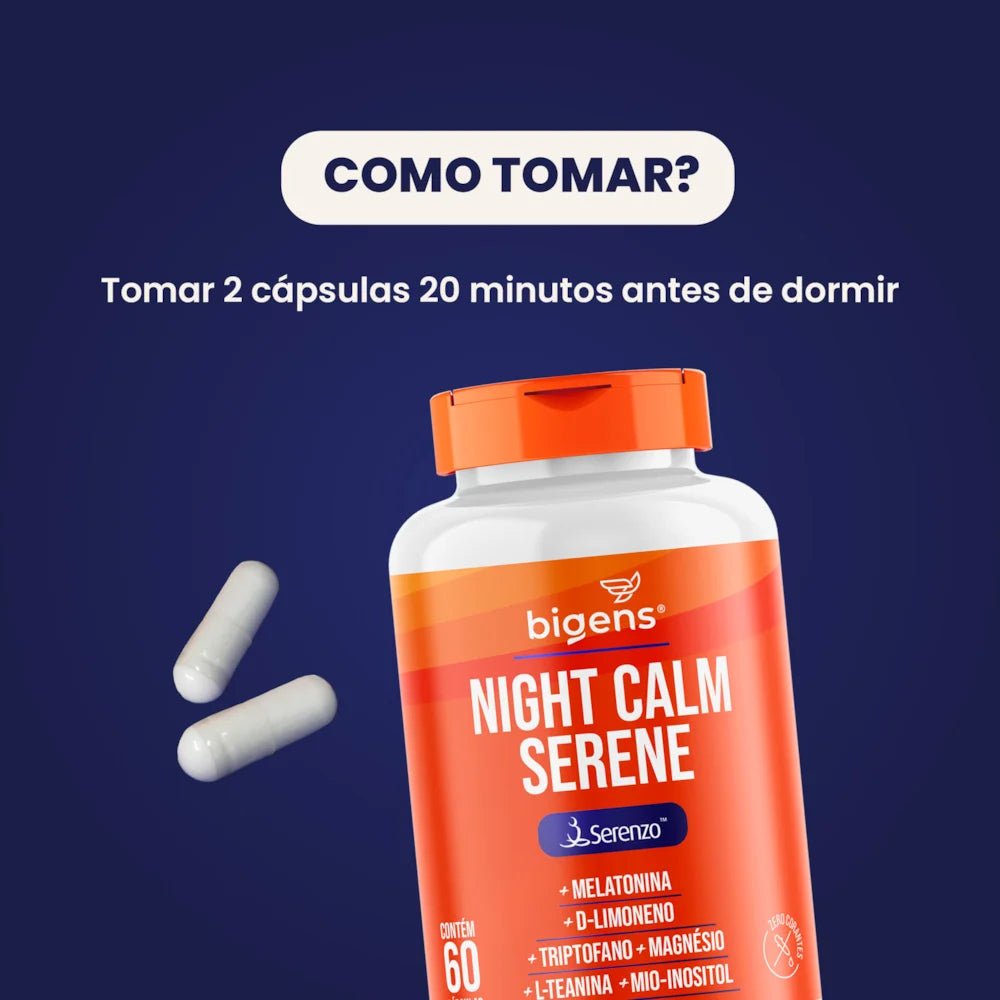 Night Calm Serene | Serenzo® 60 Cápsulas - Bigens