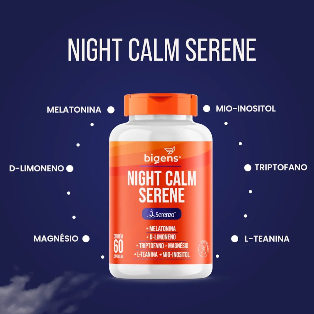 Night Calm Serene | Serenzo® 60 Cápsulas - Bigens