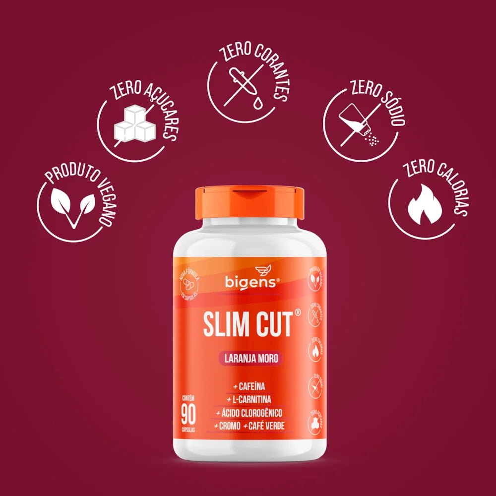 Slim Cut | Termogênico Laranja Moro 90 Cápsulas - Bigens