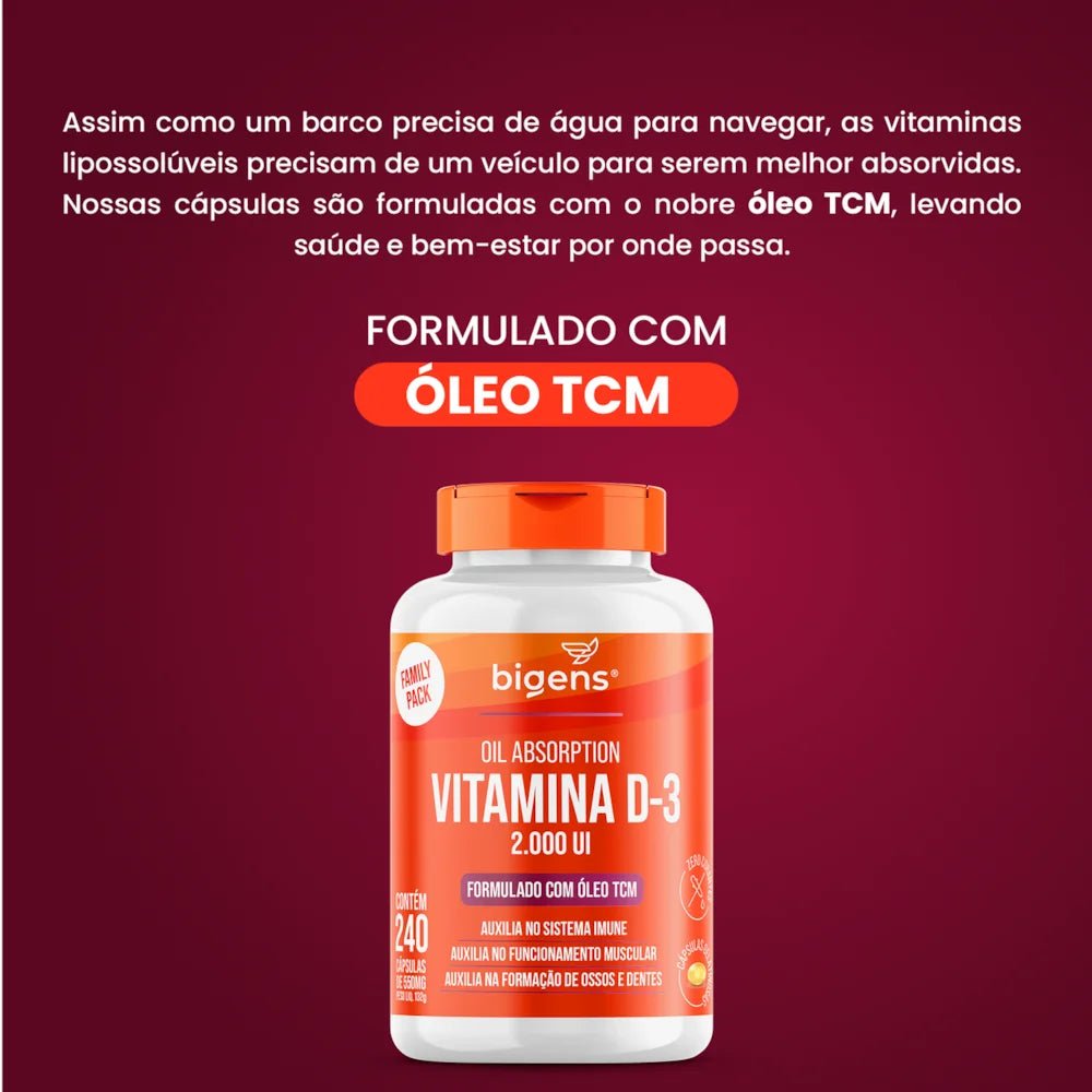 Vitamina D3 | 2000 UI TCM - Bigens