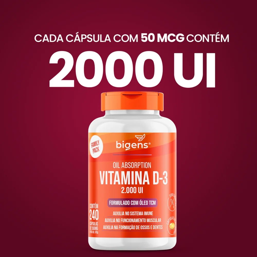 Vitamina D3 | 2000 UI TCM - Bigens