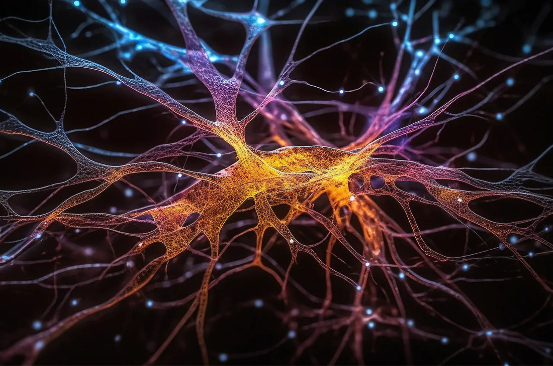 imagem microscópica de neurônio