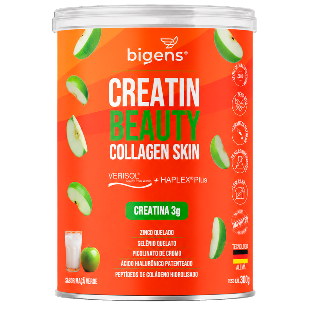 Creatin Beauty | Sabor Maçã Verde Collagen Skin 300g
