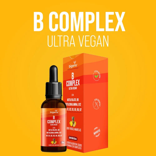 B Complex Gotas | B9, B12, B1, B2, B3, B5, B6 e B7 30ml - Bigens