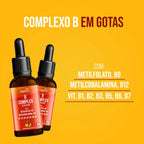 B Complex Gotas | B9, B12, B1, B2, B3, B5, B6 e B7 30ml - Bigens