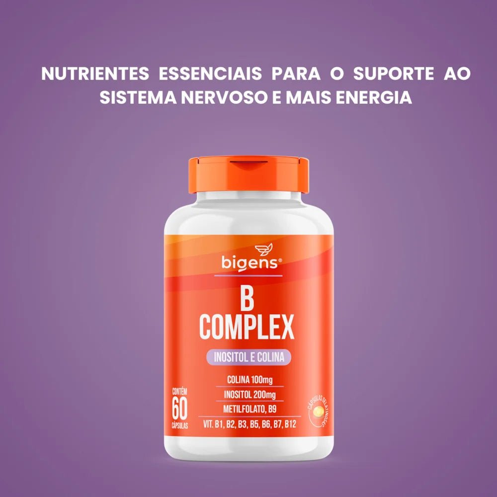 B Complex Inositol Colina | 60 Cápsulas - Bigens