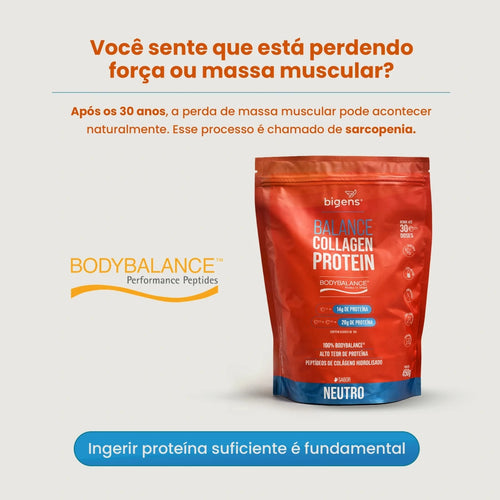 Balance Collagen Protein Neutro | BodyBalance® Peptídeos de Colágeno Hidrolisado 450g