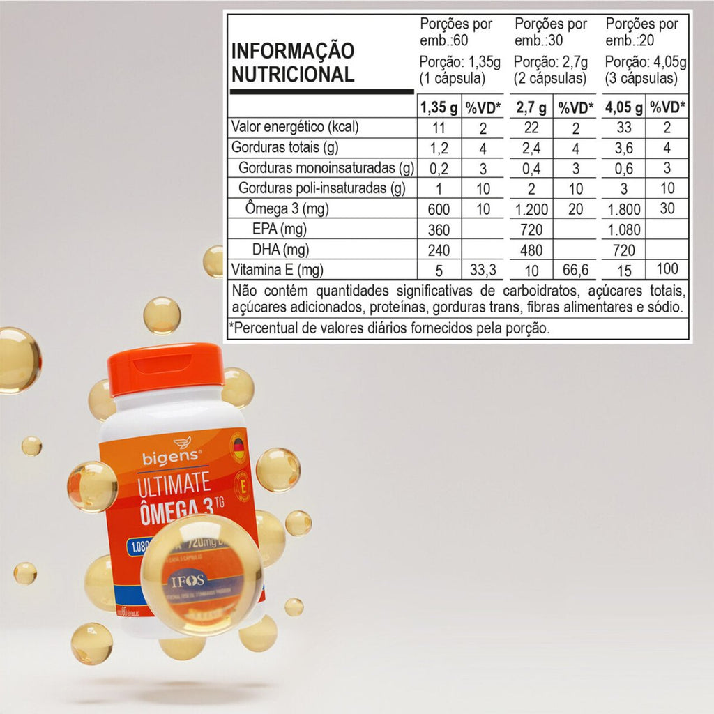 BIGENS ULTIMATE ÔMEGA 3 TG 60 CAPS - Bigens