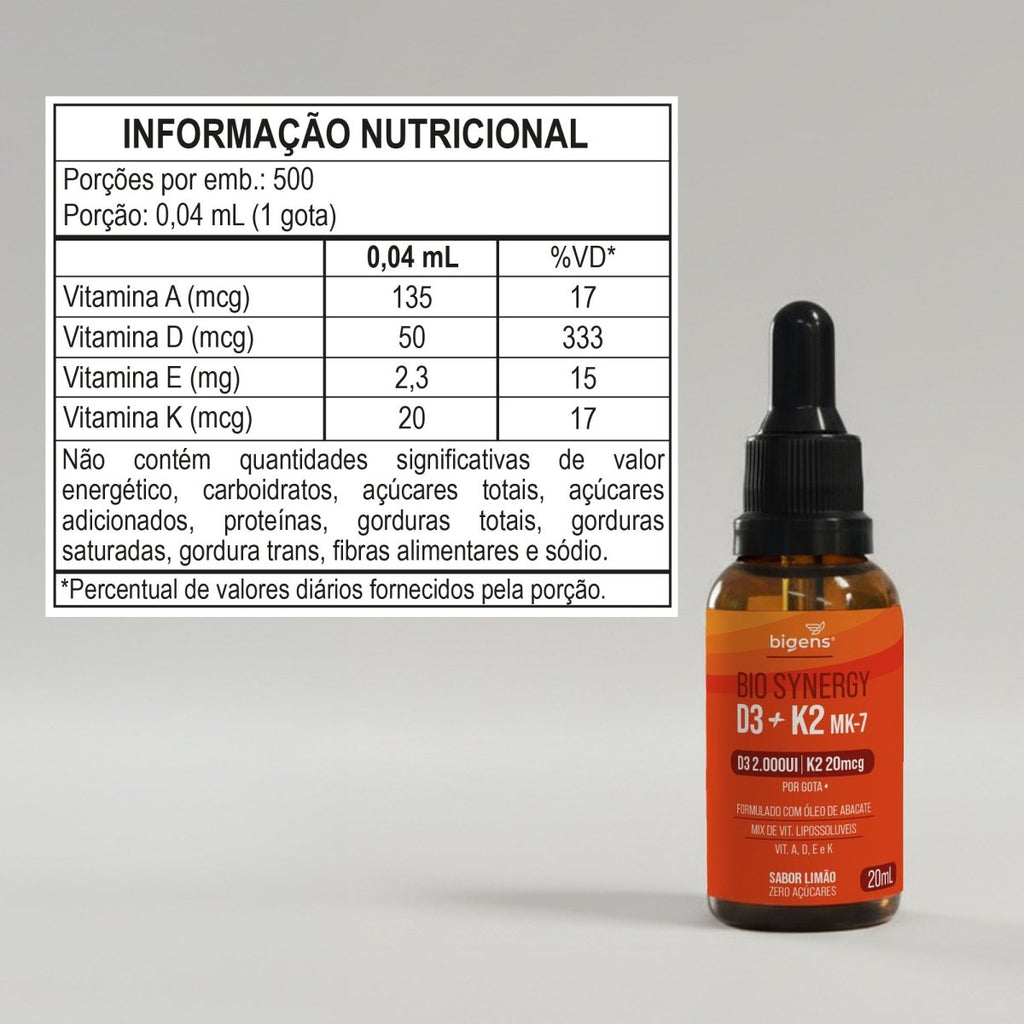Bio Synergy | Vit. A, D, K e E 20ml - Bigens
