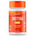 Biotina | 45mcg Sabor Morango 60 Pastilhas Mastigáveis - Bigens