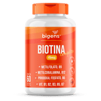 Biotina Complex | 45mcg Vitaminas do Complexo B + TCM 60 Cápsulas - Bigens