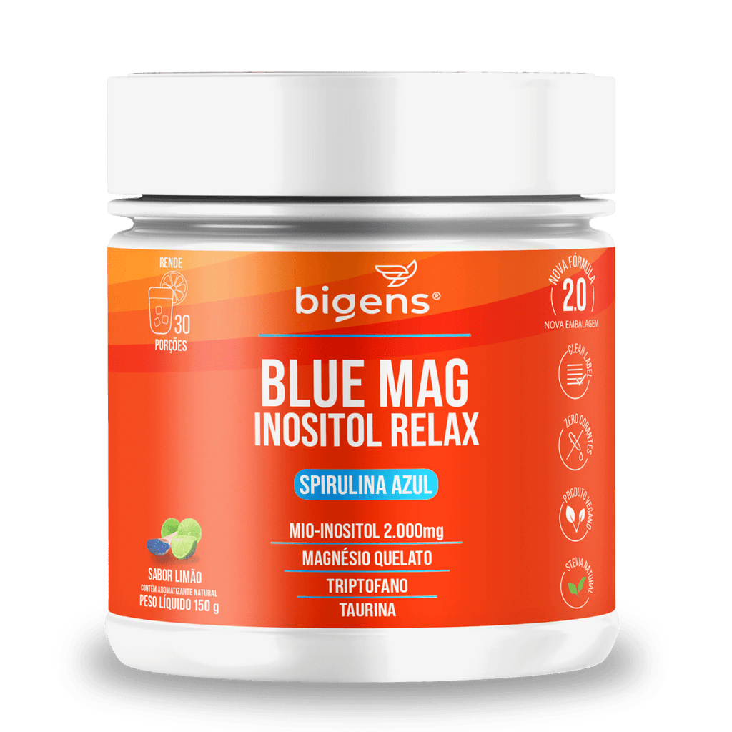 Blue Mag Inositol Relax | Triptofano + Taurina 150g - Bigens