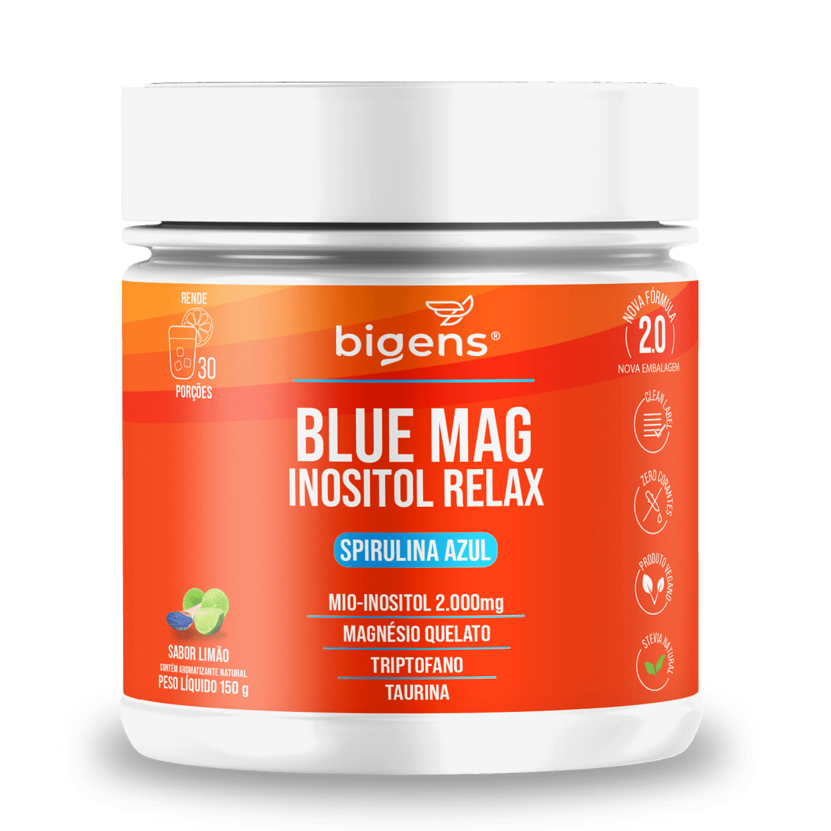 Blue Mag Inositol Relax | Triptofano + Taurina 150g - Bigens