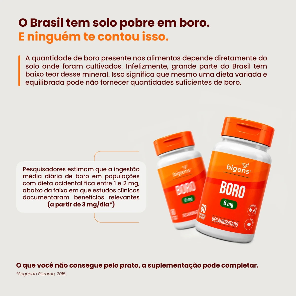 Boro | Boro Decahidratado 8mg 60 Comprimidos - Bigens