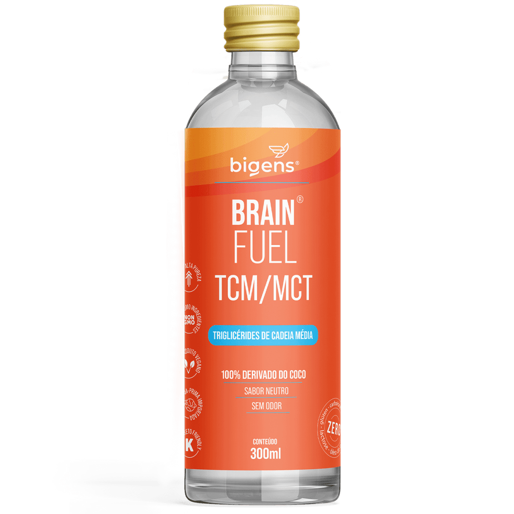 Brain Fuel TCM | 100% Óleo de Coco 300ml - Bigens