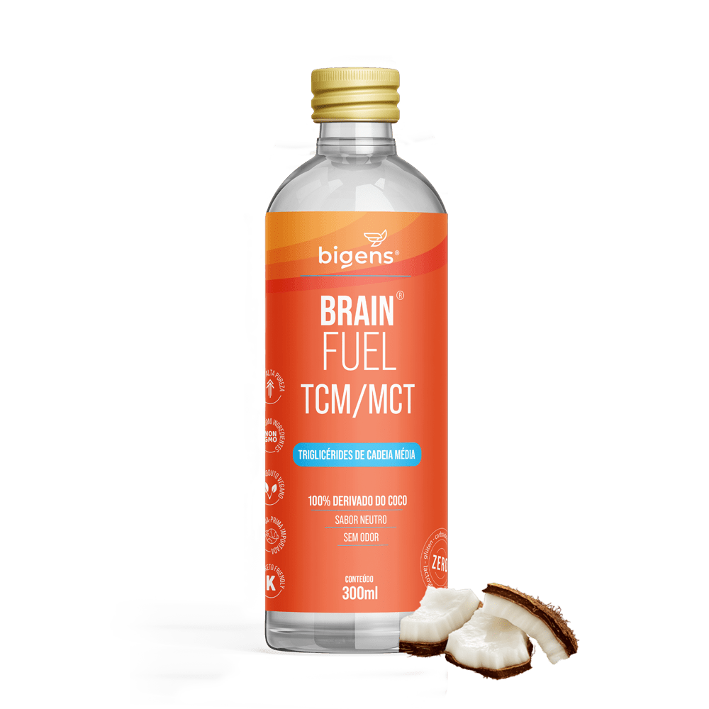 Brain Fuel TCM 100% Óleo de Coco 300ml - Bigens