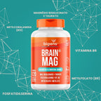 Brain Mag 2.0 | Magnésio + Forfatidilserina + B6, B9, B12 120 Cápsulas - Bigens
