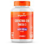 Coenzima Q10 + Ômega 3 | Q10 100mg + Ômega 3 311mg + Vit. E 15mg 60 Cápsulas - Bigens