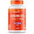 Coenzima Q10 Plus + Ômega 3 TG | Q10 200mg + Ômega 3 622mg + Vit. E 30mg 120 Cápsulas - Bigens