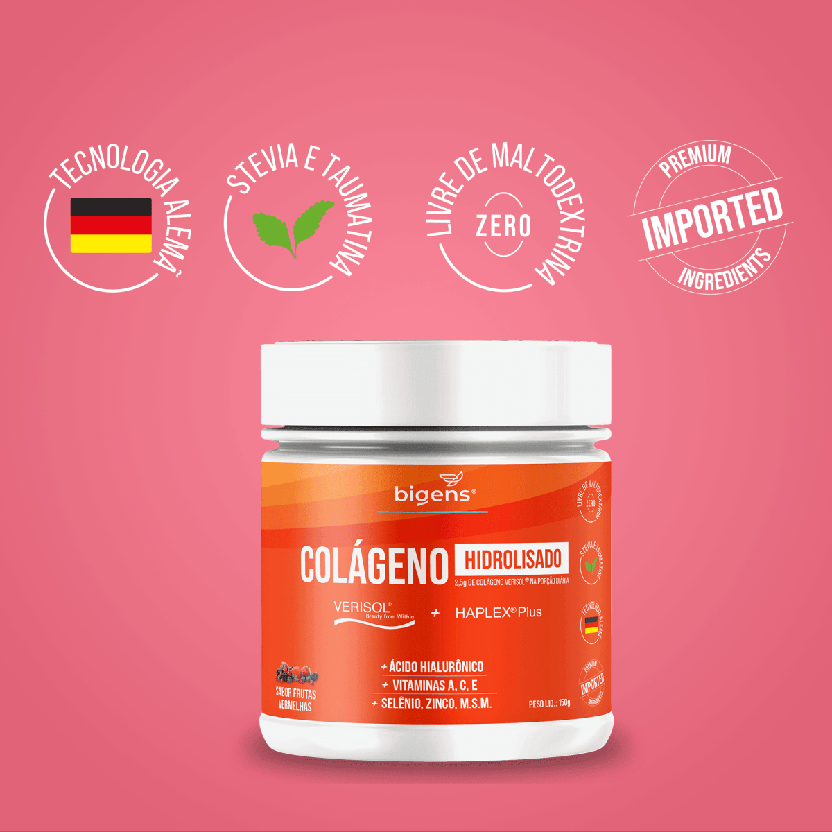 Colágeno Verisol em Pó | Verisol® + Haplex Plus® 150g - Bigens