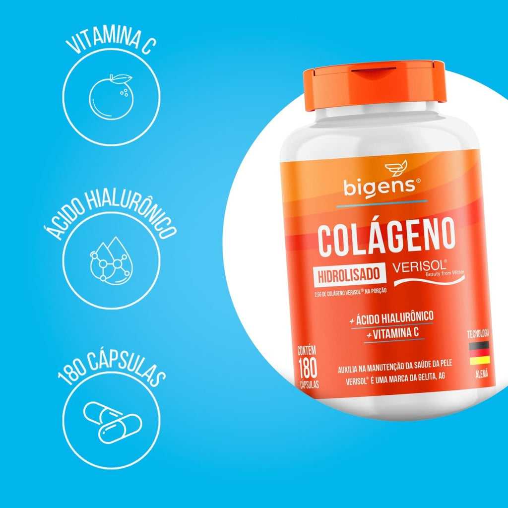 Colágeno Verisol ® | Hidrolisado 180 Cápsulas - Bigens