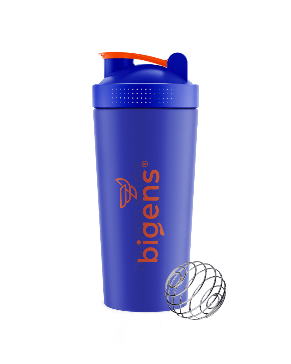 Coqueteleira Azul com Misturador | 600 ML - Bigens