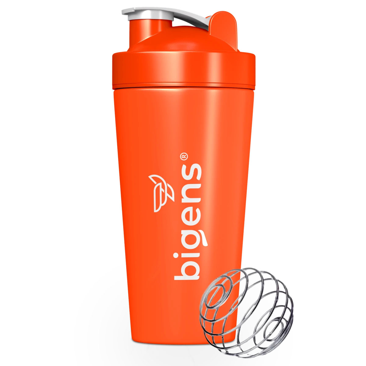 Coqueteleira Laranja com Misturador | 600 ML - Bigens