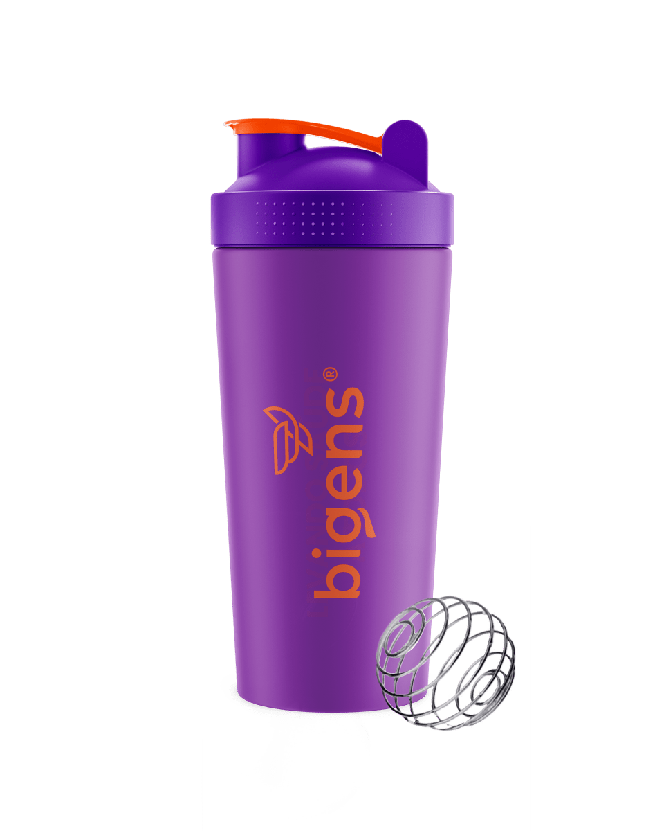 Coqueteleira Roxa com Misturador | 600 ML - Bigens