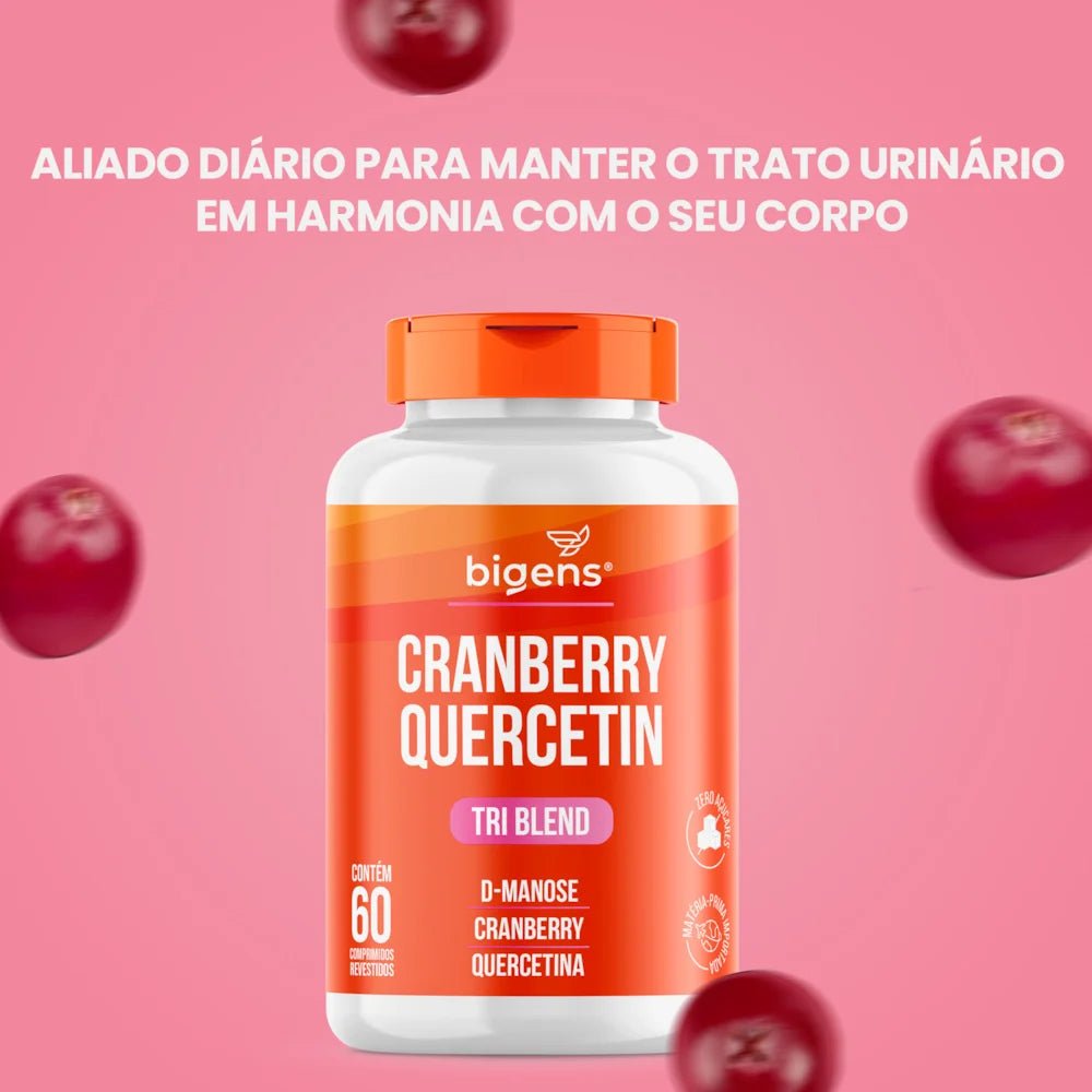 Cranberry Quercetin | D - Manose + Cranberry + Quercetina 60 Comprimidos - Bigens