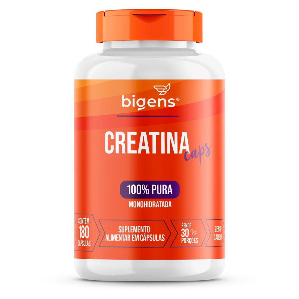 Creatina Caps | Monohidratada 180 Cápsulas - Bigens