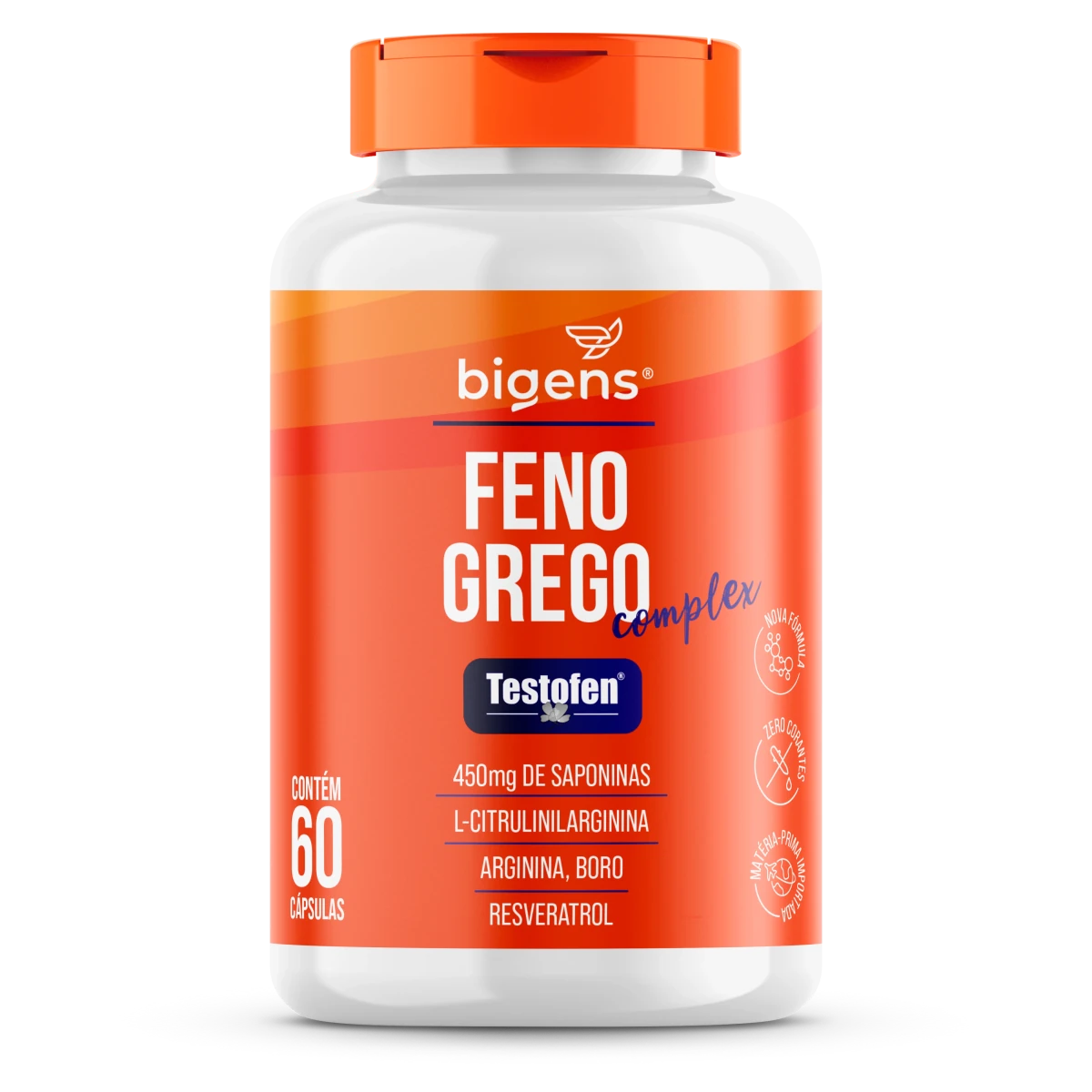 Feno Grego Complex | 450mg de Saponinas 60 Cápsulas - Bigens