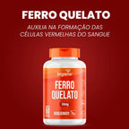 Ferro Quelato | 34mg Bisglicinato 60 Comprimidos - Bigens