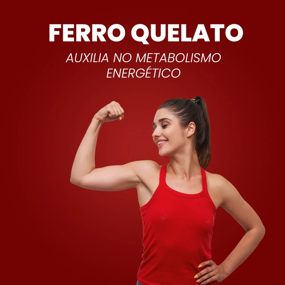 Ferro Quelato | 34mg Bisglicinato 60 Comprimidos - Bigens