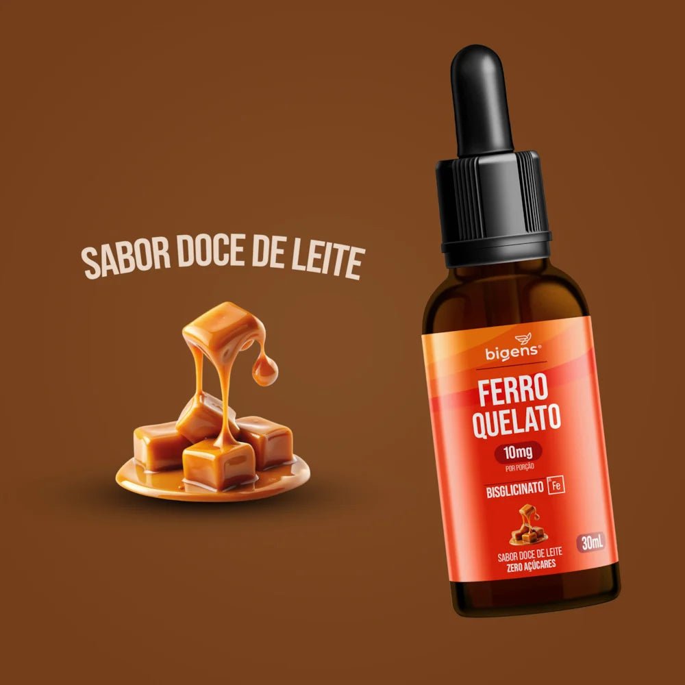 Ferro Quelato Gotas | Bisglicinato 30ml - Bigens