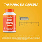 Ferro Quelato + Vitamina C | 34mg Bisglicinato 60 cápsulas - Bigens