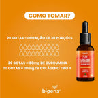 Flex Cúrcuma | Colágeno Tipo 2 30ml - Bigens