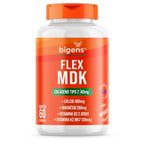 Flex MDK | Colágeno Tipo 2 + Cálcio + Magnésio + Vit. D3 e K2 60 Cápsulas - Bigens