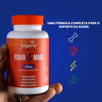 Four Mag | Magnésio Taurato + Citrato + Dimalato + Bisglicinato 90 Cápsulas - Bigens